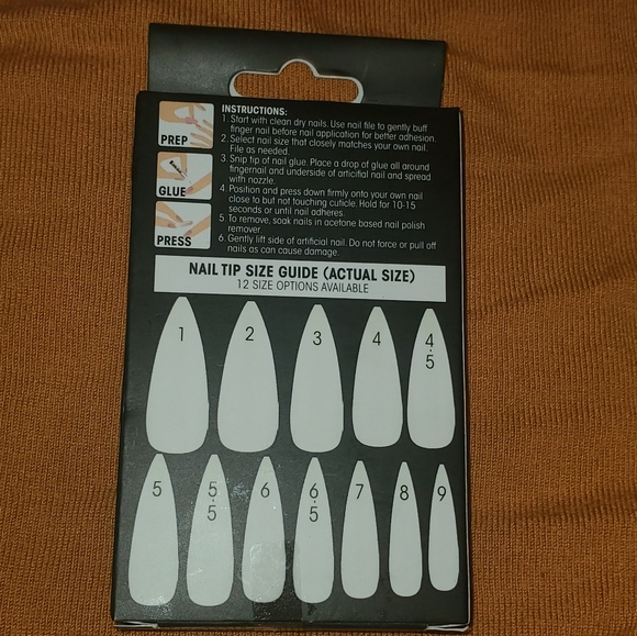 🦁 #new .. L.a Color Lavish Nails Long Stilletto Shap… - Picture 3 of 3